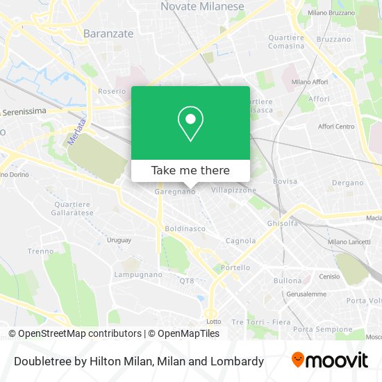 Doubletree by Hilton Milan map