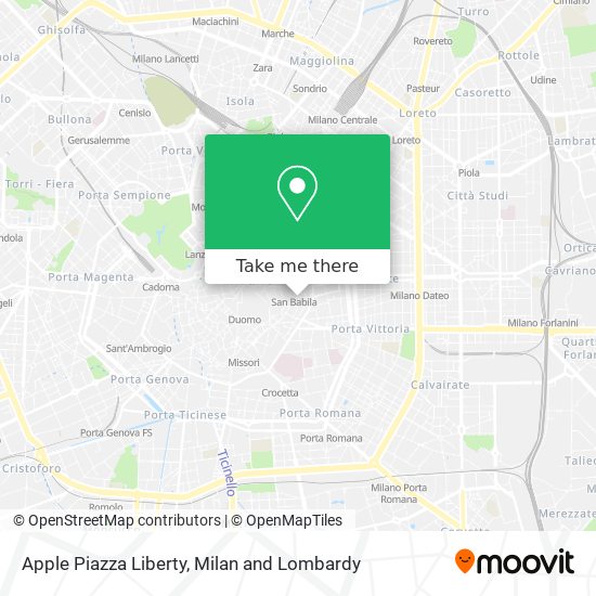 Apple Piazza Liberty map