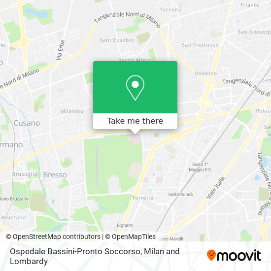 Ospedale Bassini-Pronto Soccorso map