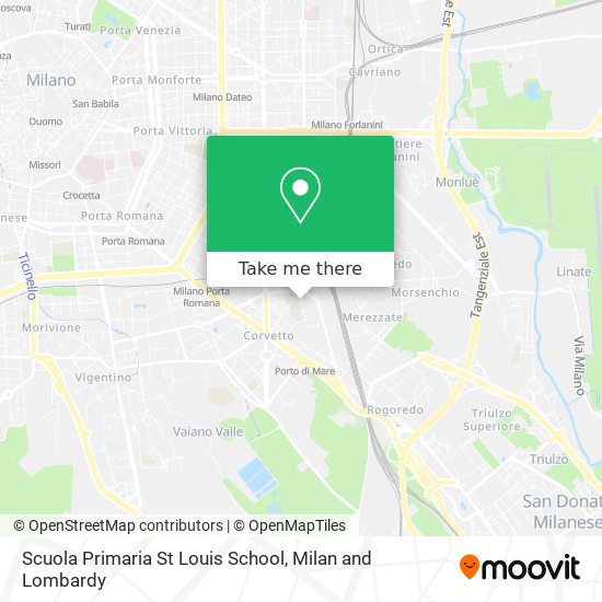 Scuola Primaria St Louis School map