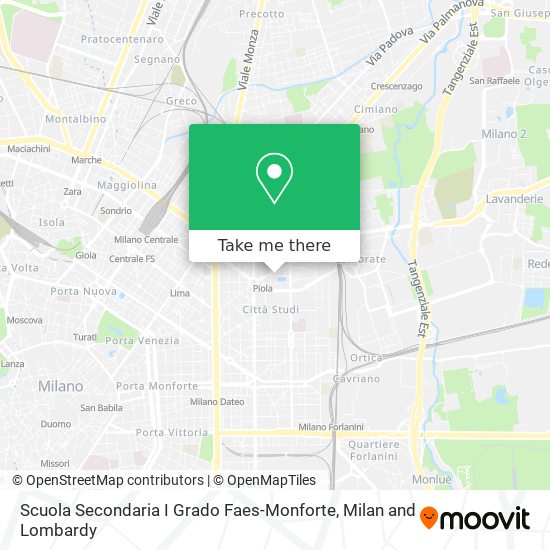 Scuola Secondaria I Grado Faes-Monforte map