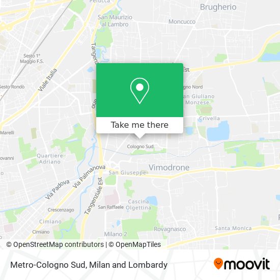 Metro-Cologno Sud map