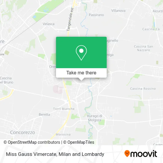 Miss Gauss Vimercate map