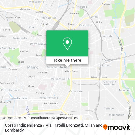 Corso Indipendenza / Via Fratelli Bronzetti map