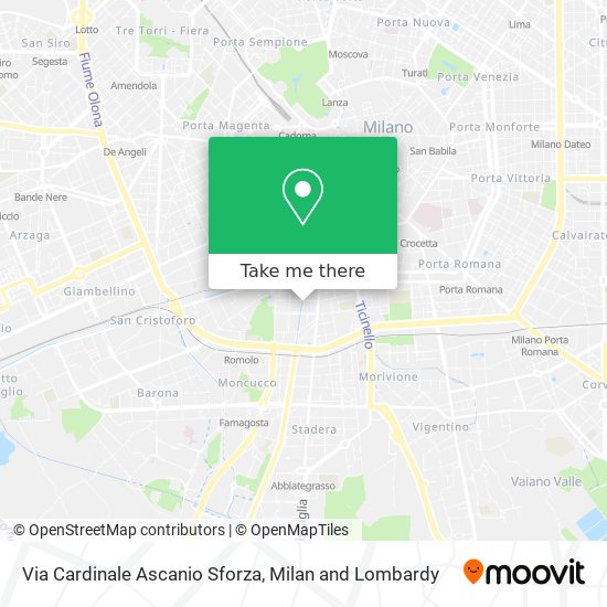 Via Cardinale Ascanio Sforza map