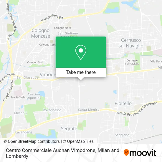Centro Commerciale Auchan Vimodrone map