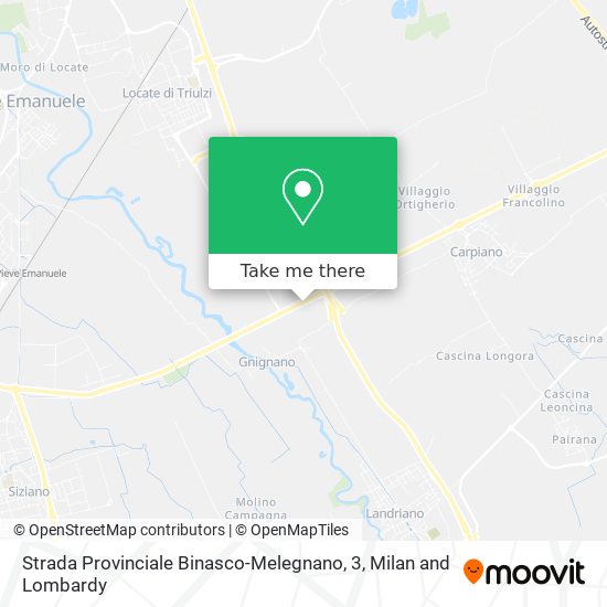 Strada Provinciale Binasco-Melegnano, 3 map