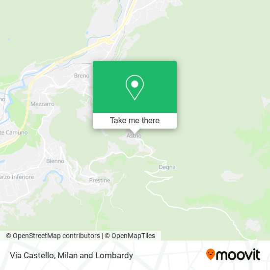 Via Castello map
