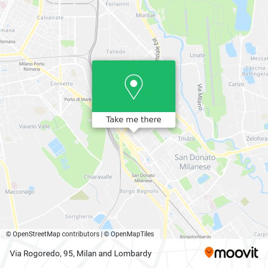 Via Rogoredo, 95 map