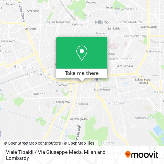 Viale Tibaldi / Via Giuseppe Meda map