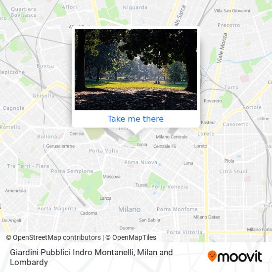 Giardini Pubblici Indro Montanelli map