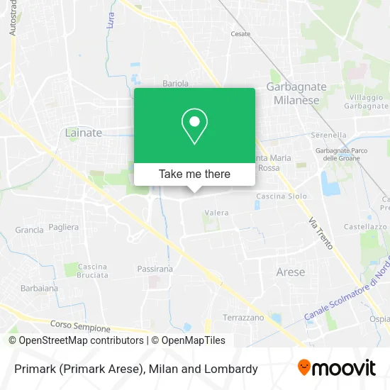 Primark (Primark Arese) map