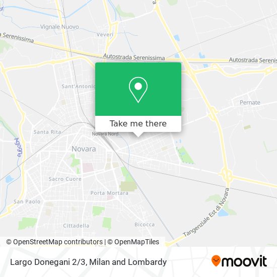 Largo Donegani 2/3 map