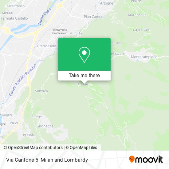 Via Cantone  5 map