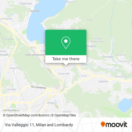Via Valleggio 11 map