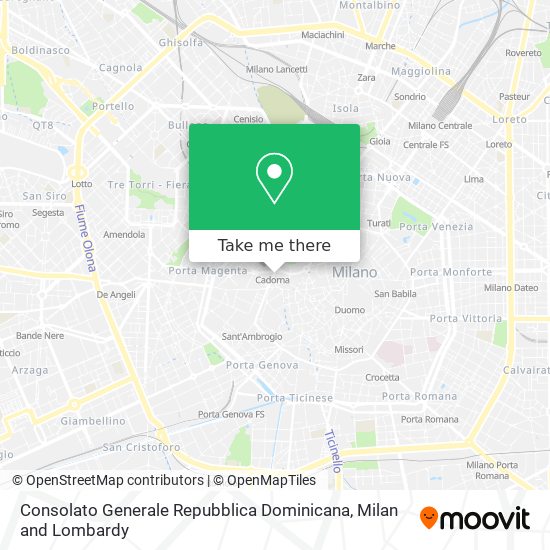Consolato Generale Repubblica Dominicana map