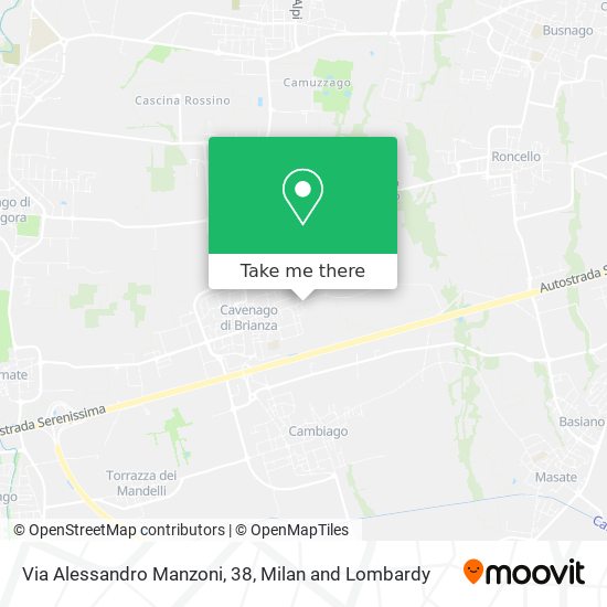 Via Alessandro Manzoni, 38 map