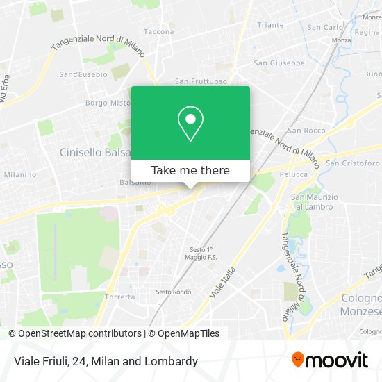 Viale Friuli, 24 map