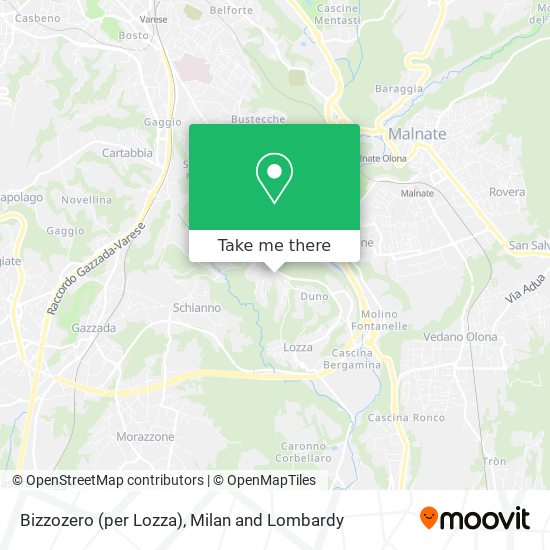 Bizzozero (per Lozza) map