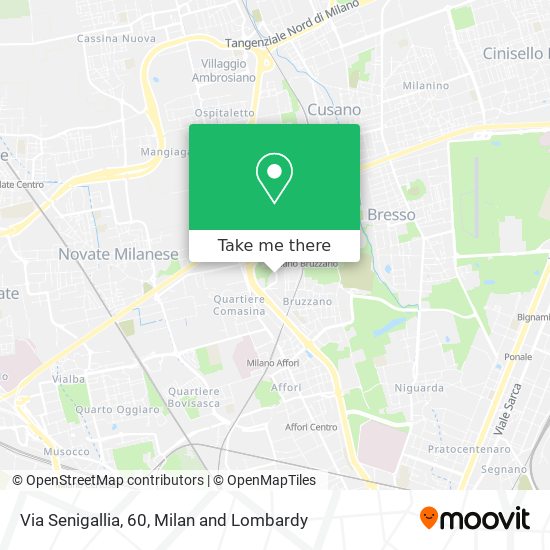 Via Senigallia, 60 map