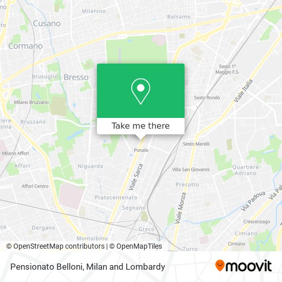 Pensionato Belloni map