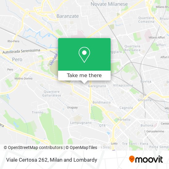 Viale Certosa 262 map