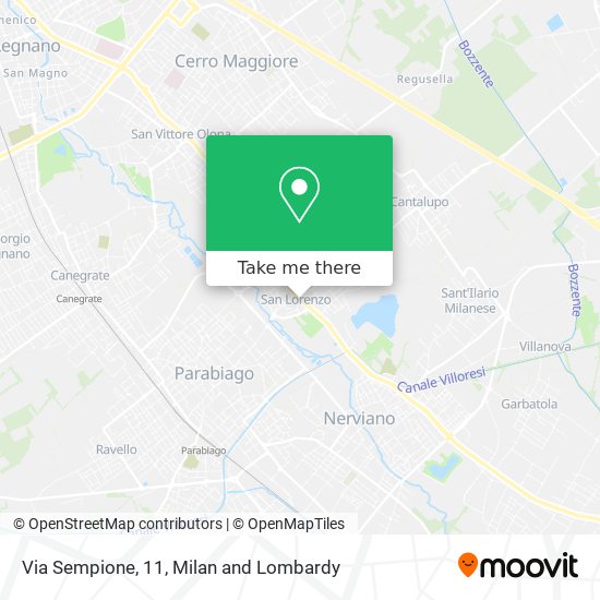 Via Sempione, 11 map