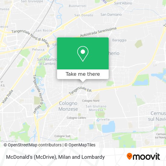 McDonald's (McDrive) map