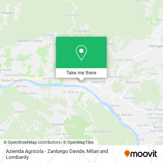 Azienda Agricola - Zanlungo Davide map