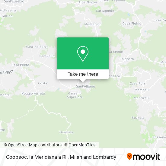 Coopsoc. la Meridiana a Rl. map