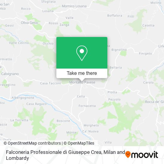 Falconeria Professionale di Giuseppe Crea map