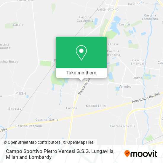 Campo Sportivo Pietro Vercesi G.S.G. Lungavilla map