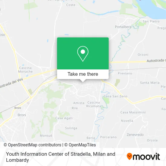 Youth Information Center of Stradella map