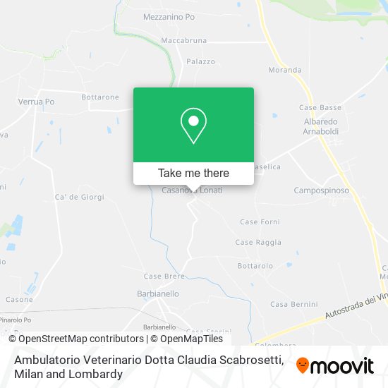 Ambulatorio Veterinario Dotta Claudia Scabrosetti map