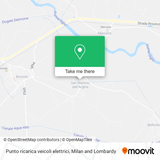 Punto ricarica veicoli elettrici map