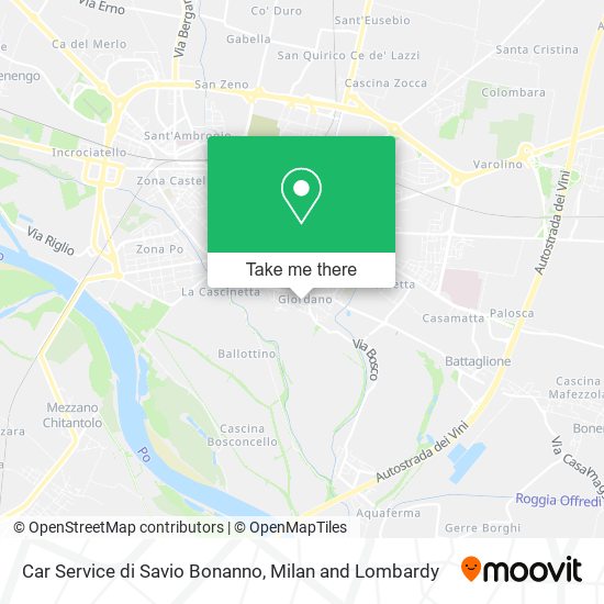 Car Service di Savio Bonanno map