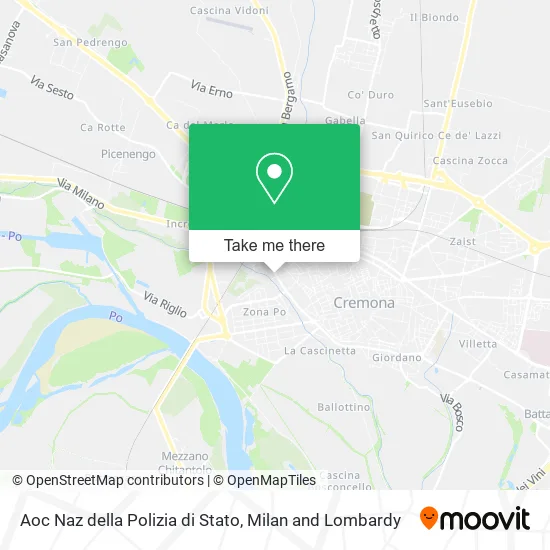 Aoc Naz della Polizia di Stato map