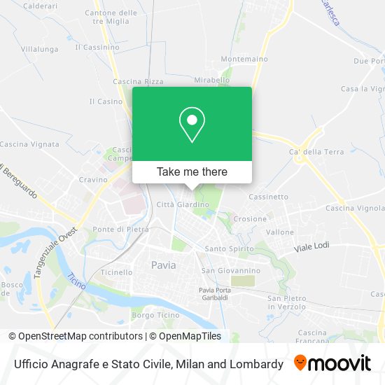 Ufficio Anagrafe e Stato Civile map