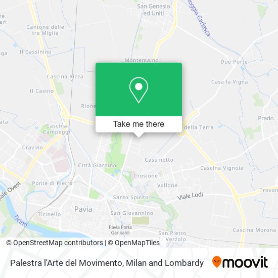 Palestra l'Arte del Movimento map