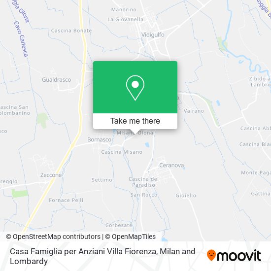 Casa Famiglia per Anziani Villa Fiorenza map