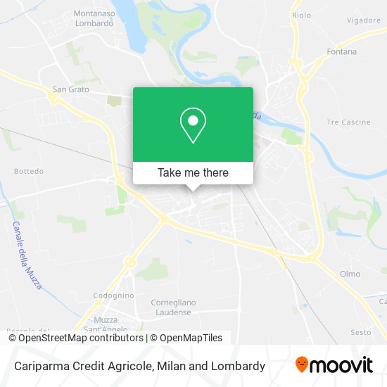 Cariparma Credit Agricole map