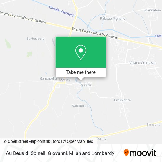 Au Deus di Spinelli Giovanni map
