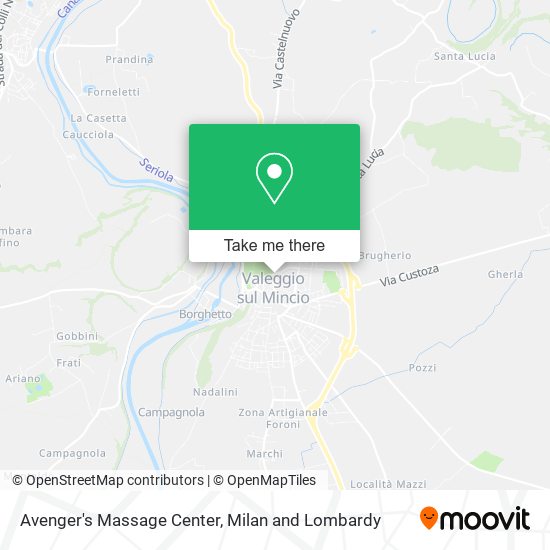 Avenger's Massage Center map