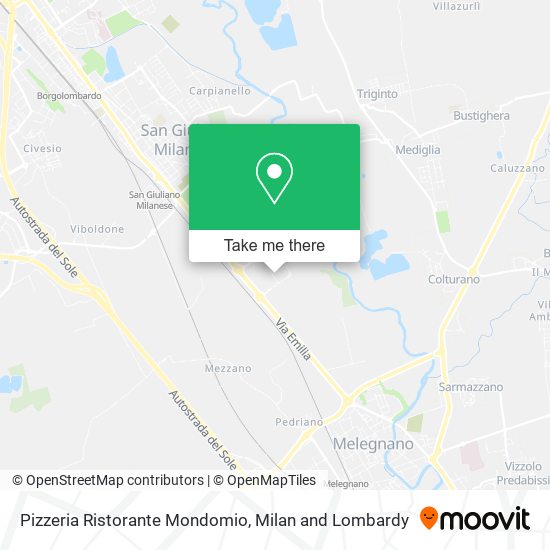 Pizzeria Ristorante Mondomio map