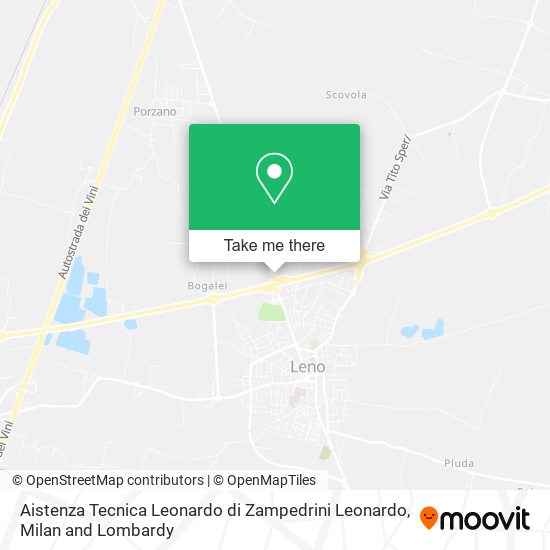 Aistenza Tecnica Leonardo di Zampedrini Leonardo map