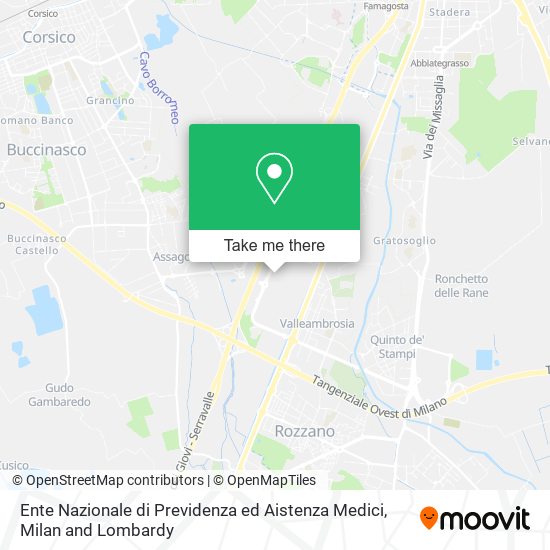 Ente Nazionale di Previdenza ed Aistenza Medici map