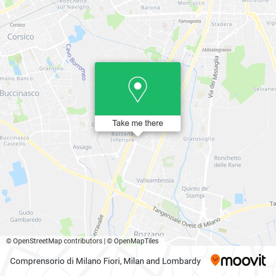 Comprensorio di Milano Fiori map