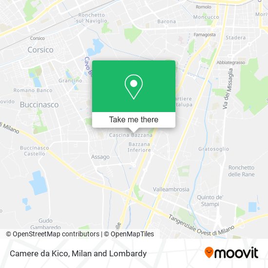 Camere da Kico map