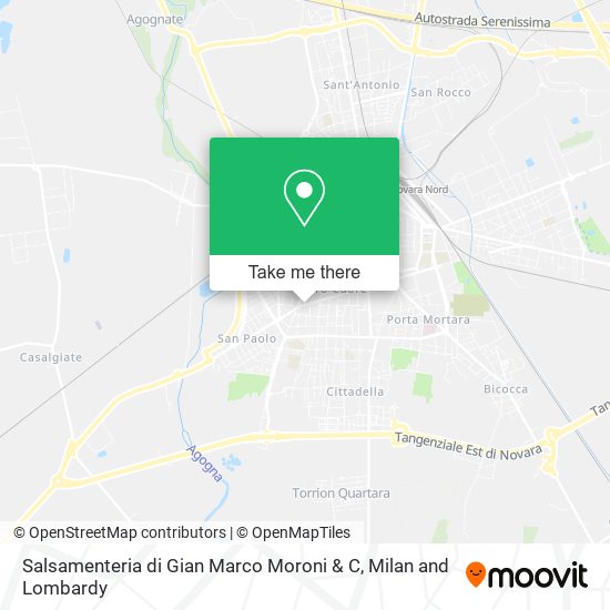 Salsamenteria di Gian Marco Moroni & C map