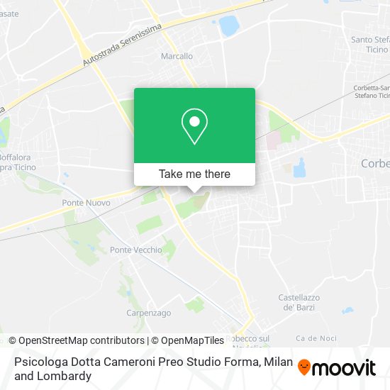 Psicologa Dotta Cameroni Preo Studio Forma map